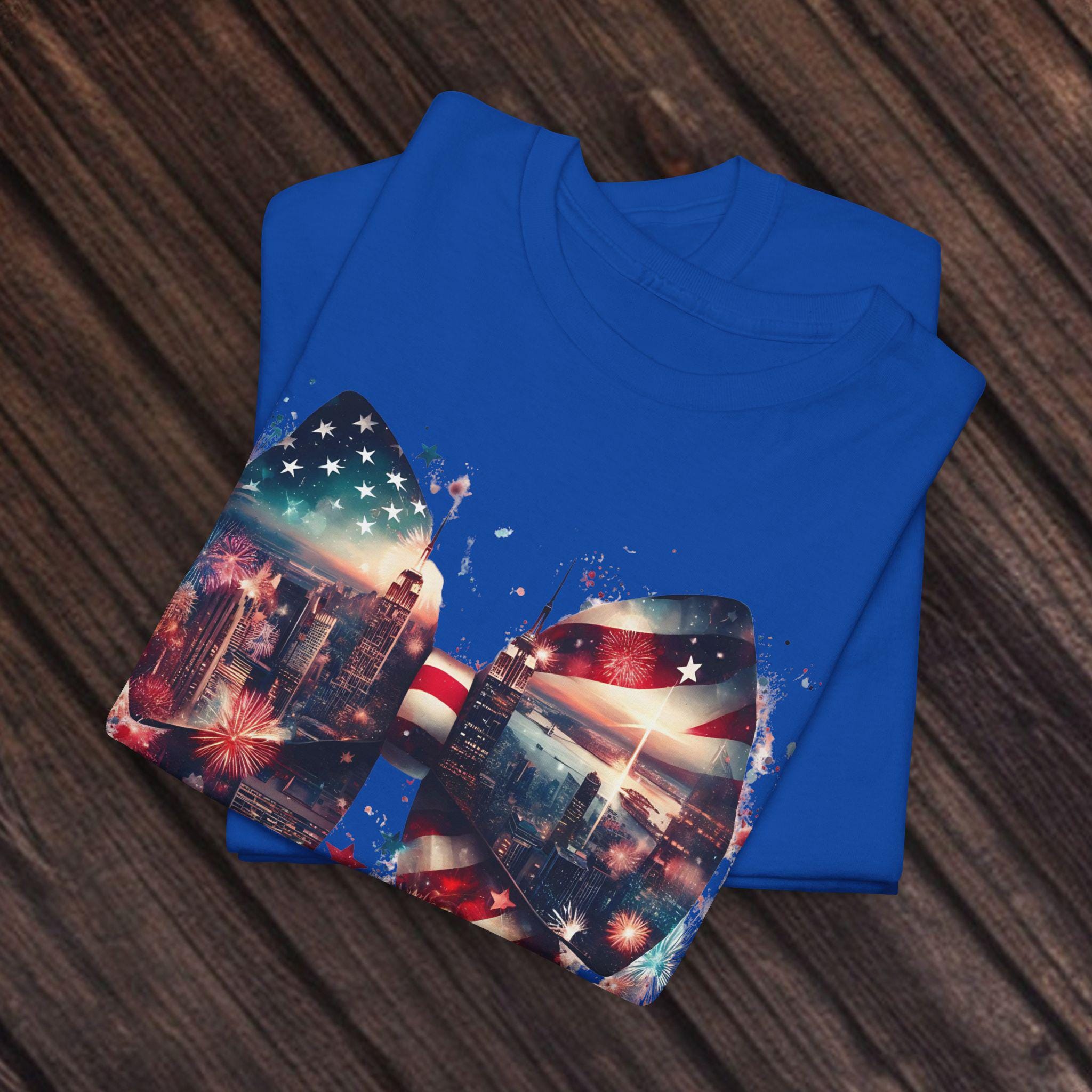 Patriotic Tee, Independence Day Shirt, Red White Blue Top, USA Flag T-Shirt, July 4th Outfit