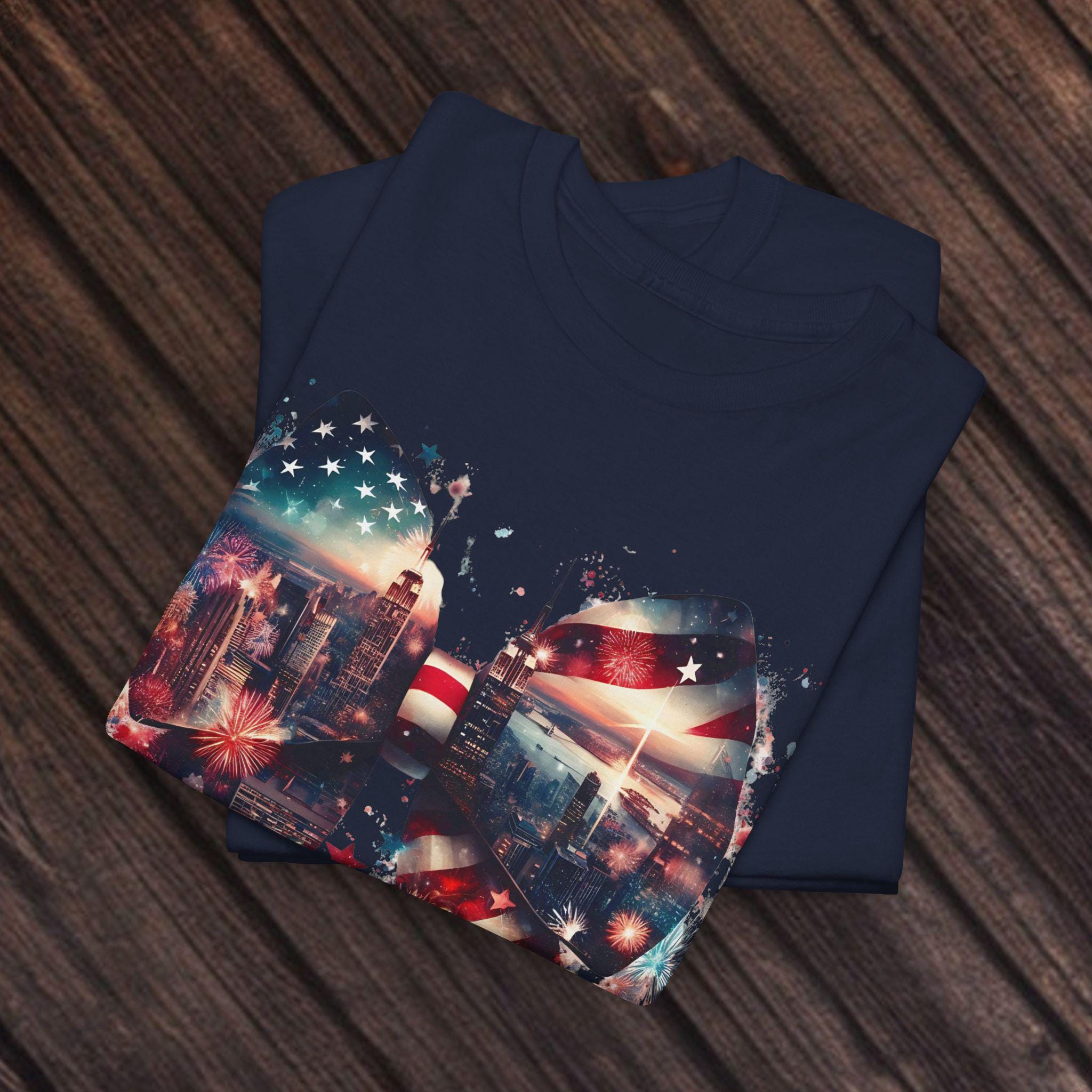 Patriotic Tee, Independence Day Shirt, Red White Blue Top, USA Flag T-Shirt, July 4th Outfit