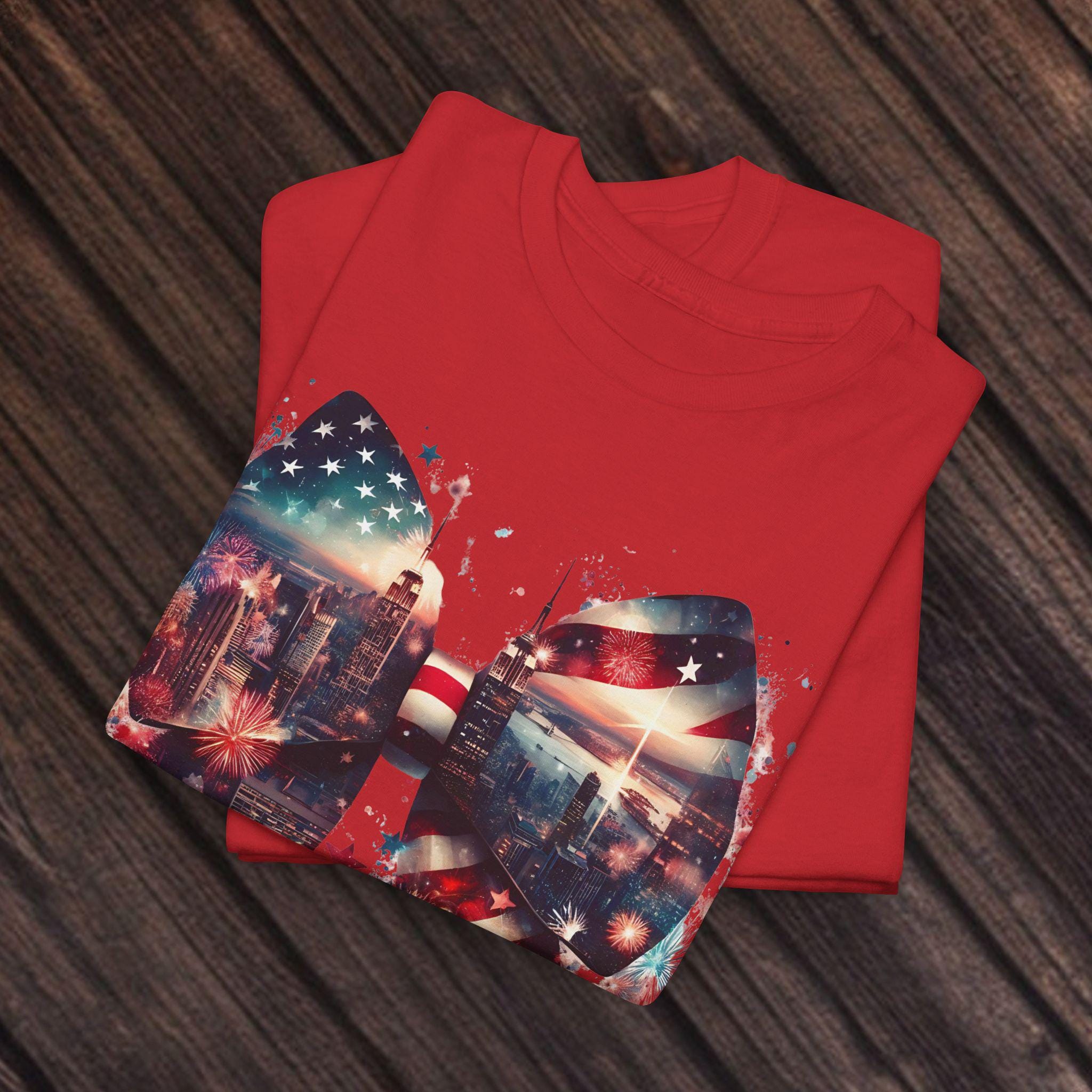 Patriotic Tee, Independence Day Shirt, Red White Blue Top, USA Flag T-Shirt, July 4th Outfit