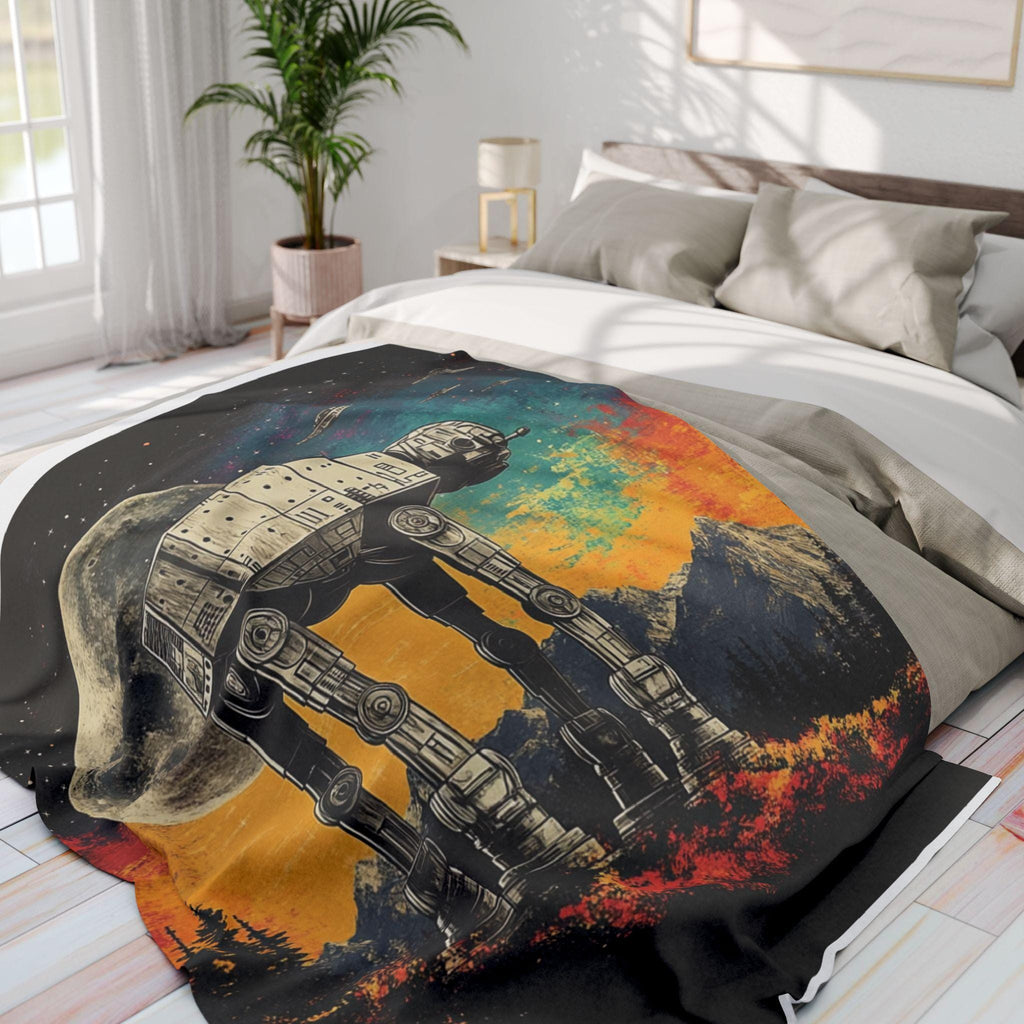 AT-AT Walker Fleece Throw: Star Wars Galactic Adventure Blanket