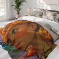 Celestial Dreams Fleece Throw: Mesmerizing Galaxy Art Blanket for Space Enthusiasts & Cozy Nights