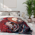 Creepy Clown Arctic Fleece Blanket: Horror Halloween Decor