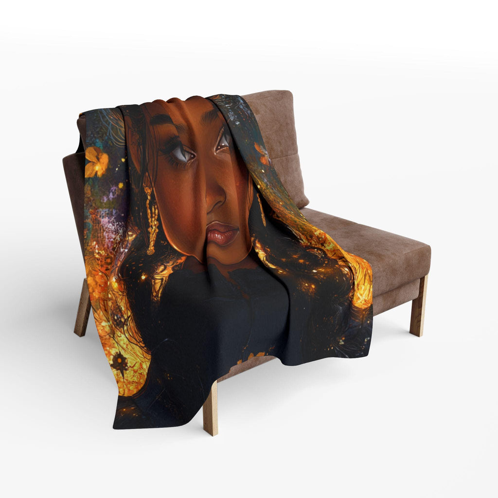 Parody Bohemian Arctic Fleece Throw: Cozy, Colorful Art Blanket for Home Decor & Gifting