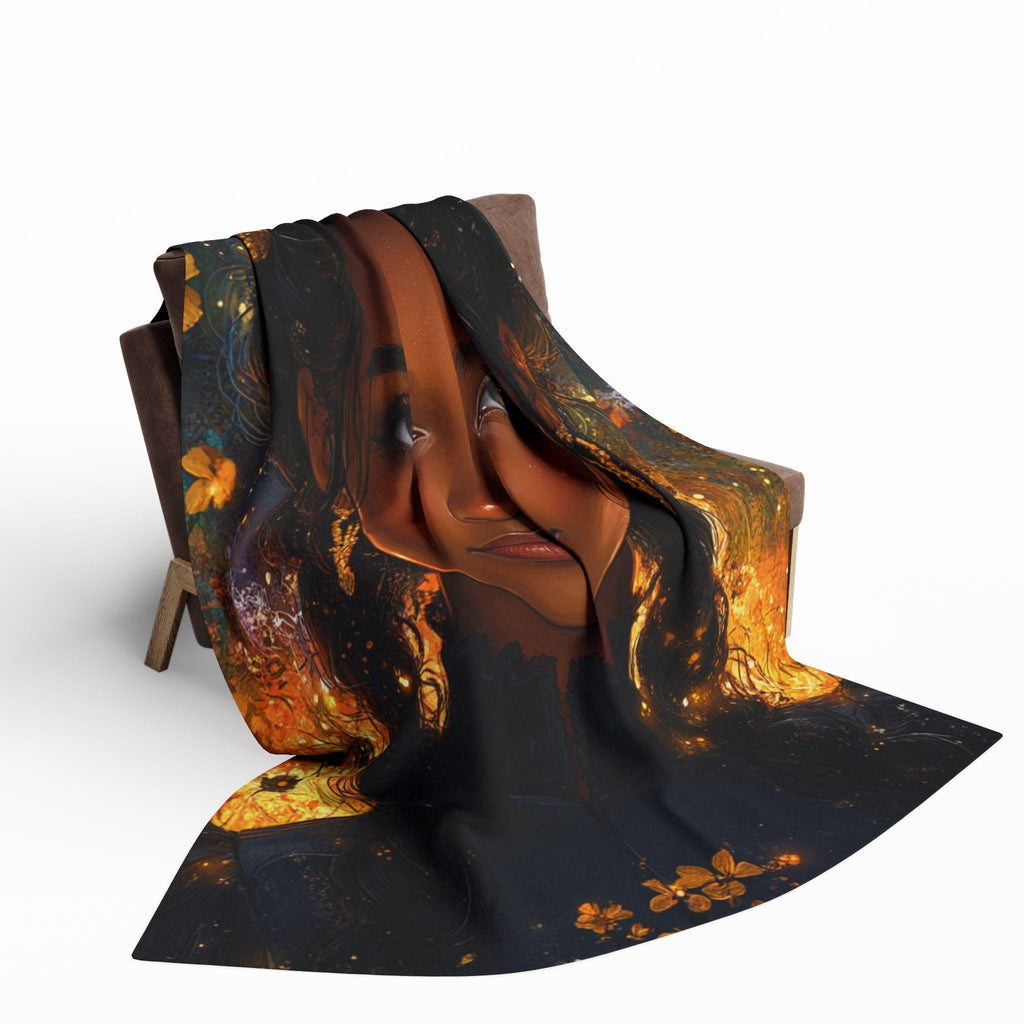 Parody Bohemian Arctic Fleece Throw: Cozy, Colorful Art Blanket for Home Decor & Gifting
