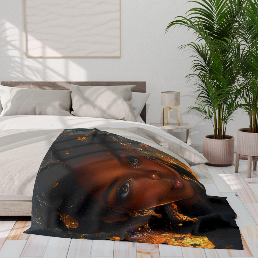 Parody Bohemian Arctic Fleece Throw: Cozy, Colorful Art Blanket for Home Decor & Gifting