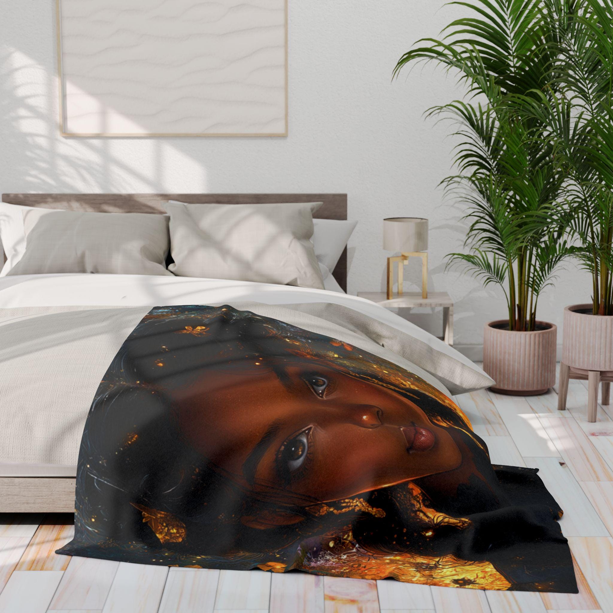 Parody Bohemian Arctic Fleece Throw: Cozy, Colorful Art Blanket for Home Decor & Gifting