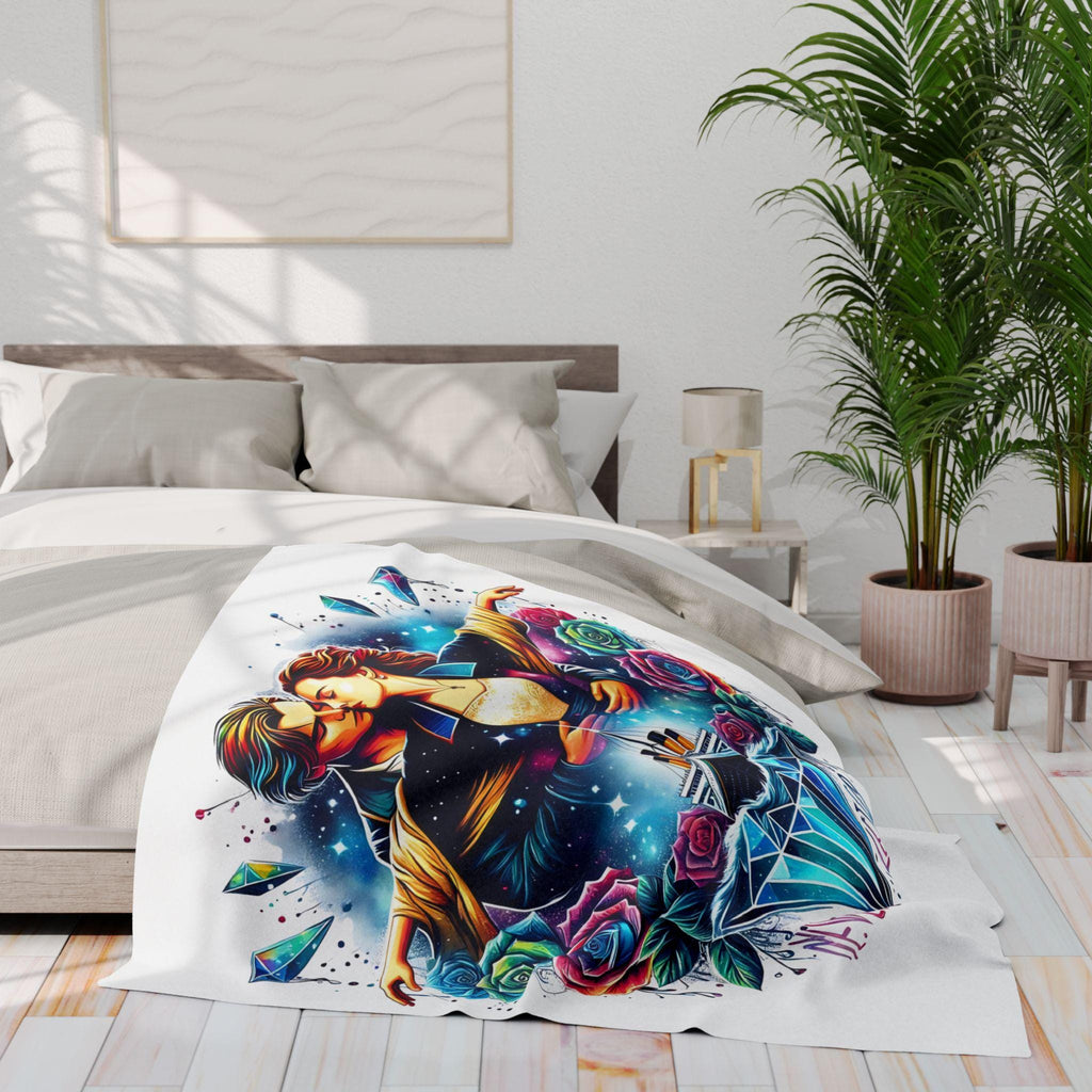 Parody Titanic Romance Fleece Throw: Cozy Movie-Inspired Decor for Bedroom, Valentine's Gift