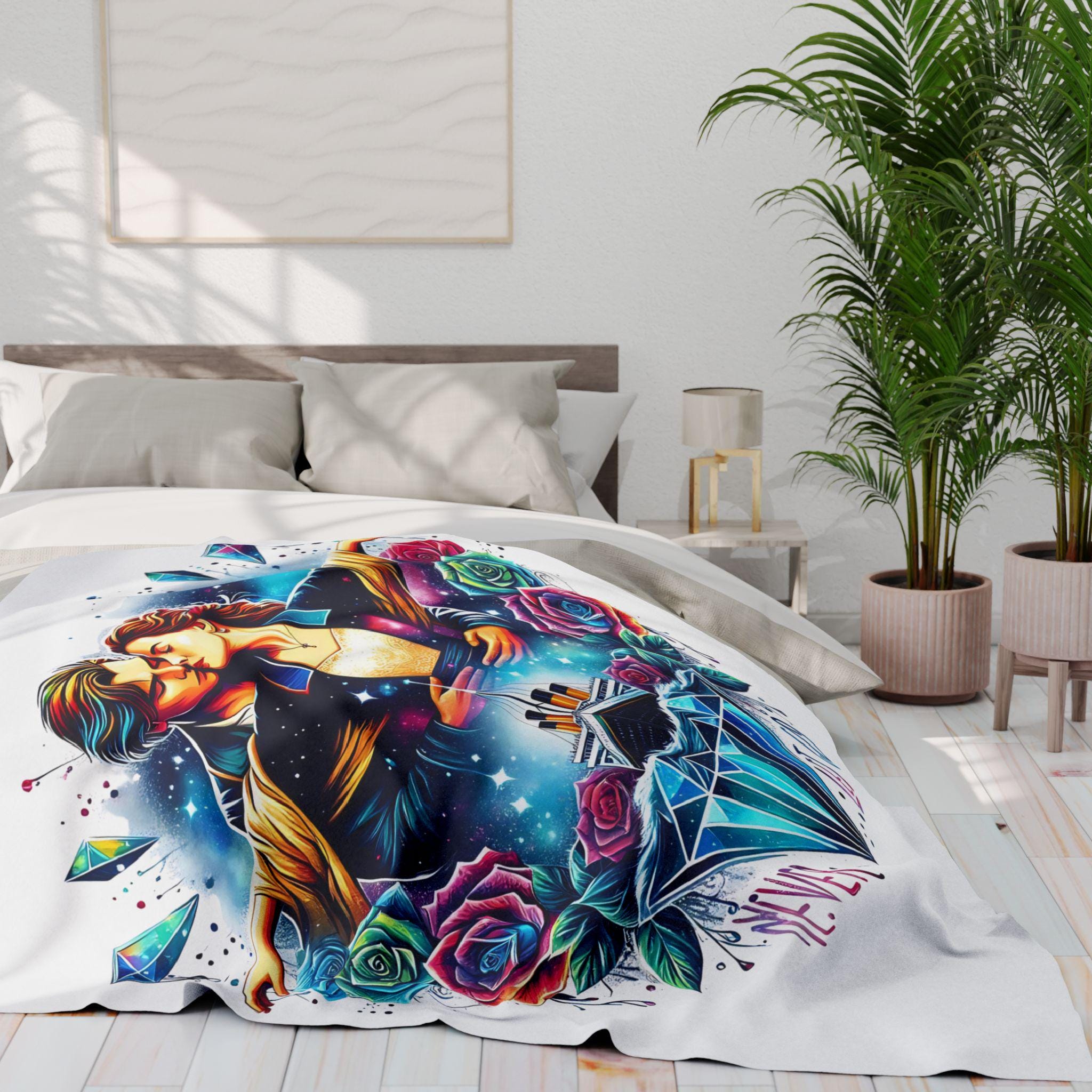 Parody Titanic Romance Fleece Throw: Cozy Movie-Inspired Decor for Bedroom, Valentine's Gift