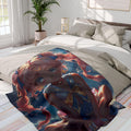 Anime Girl Arctic Fleece Blanket: Dreamy Cozy Throw