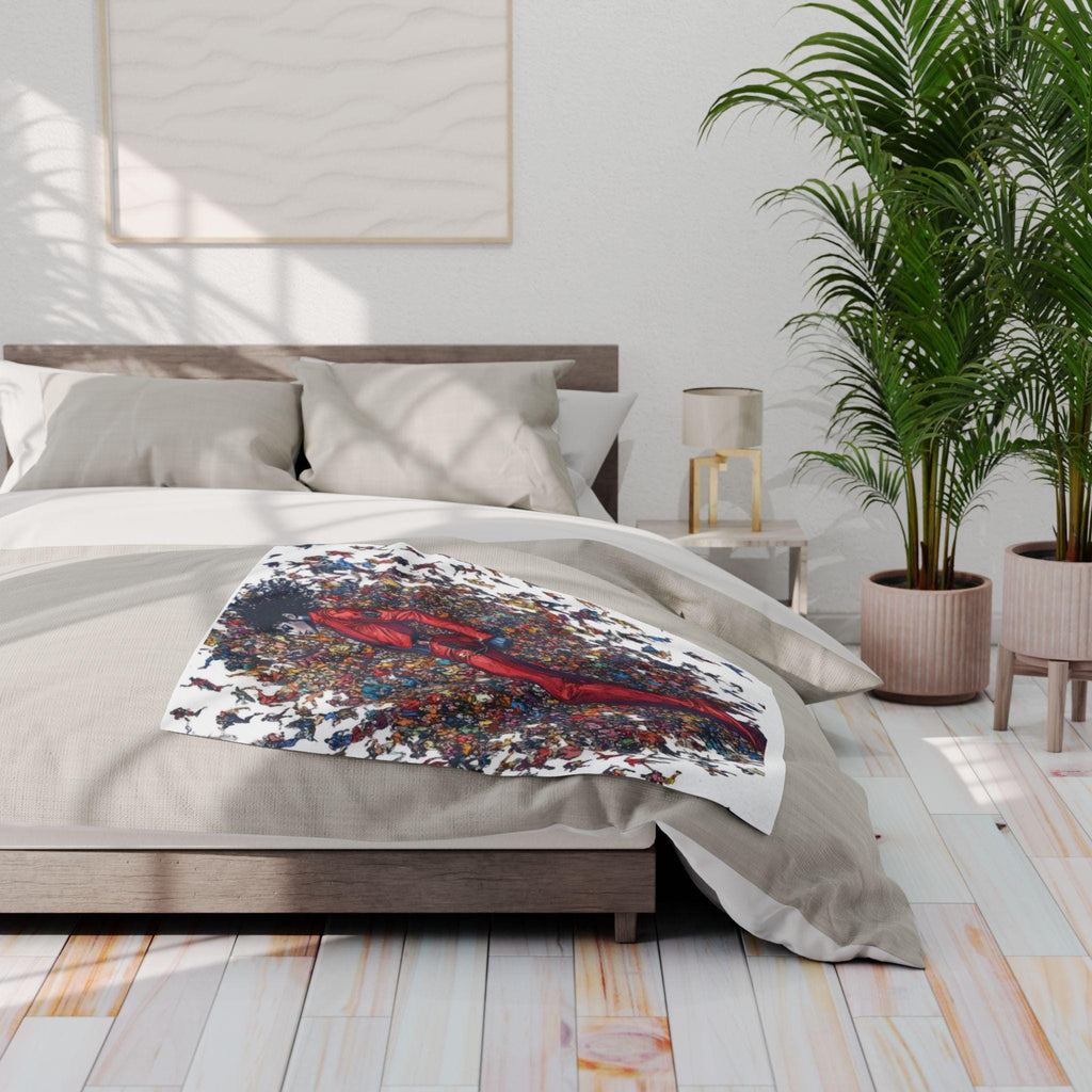 King of Pop Fleece Blanket: Black Excellence Arctic Throw