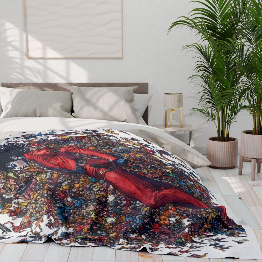 King of Pop Fleece Blanket: Black Excellence Arctic Throw