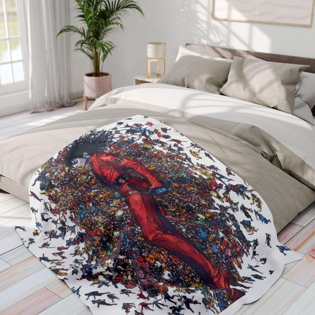 King of Pop Fleece Blanket: Black Excellence Arctic Throw