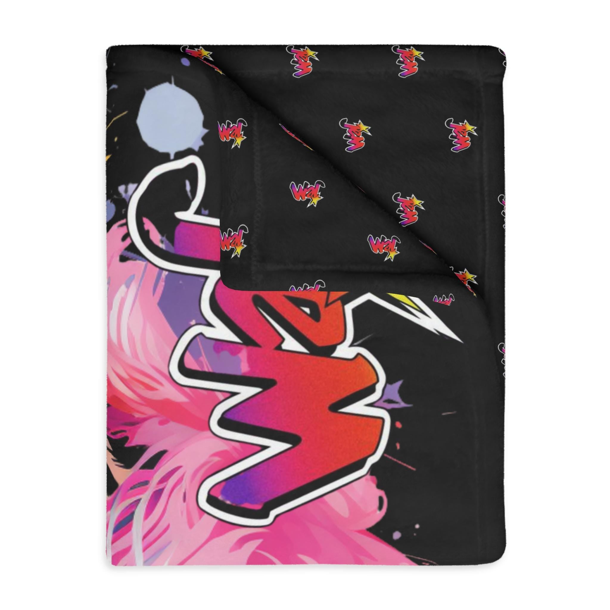 Jem and the Holograms Velveteen Blanket: 80s Cartoon Throw, Personalizable