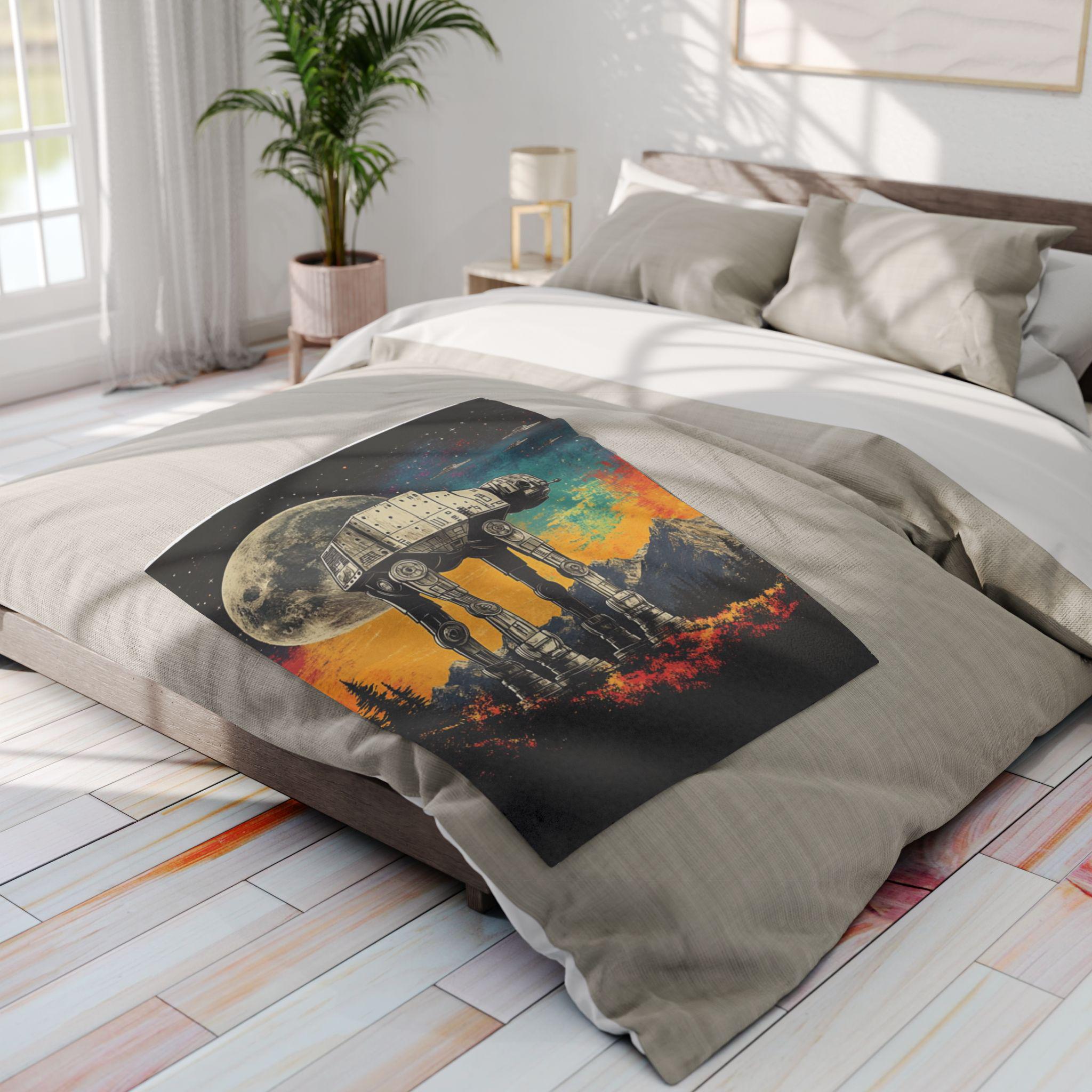 AT-AT Walker Fleece Throw: Star Wars Galactic Adventure Blanket