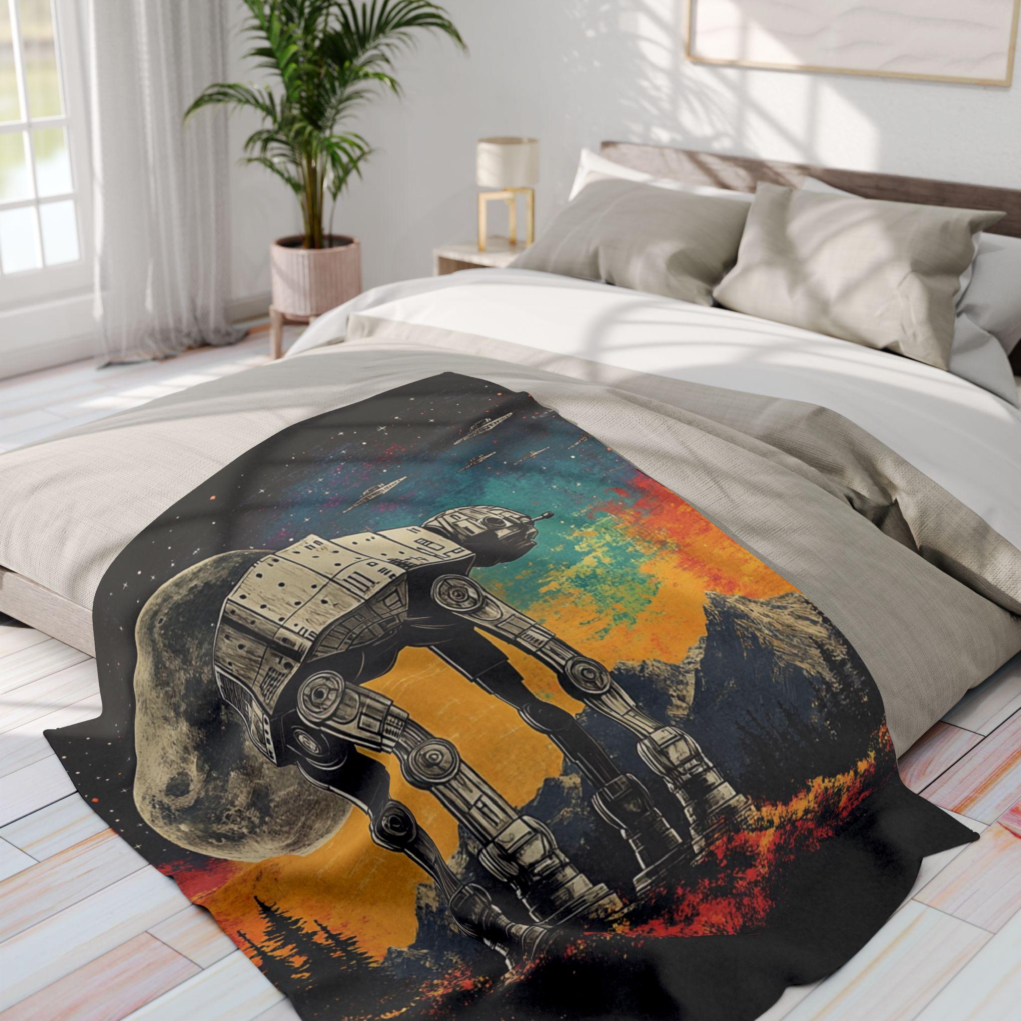 AT-AT Walker Fleece Throw: Star Wars Galactic Adventure Blanket
