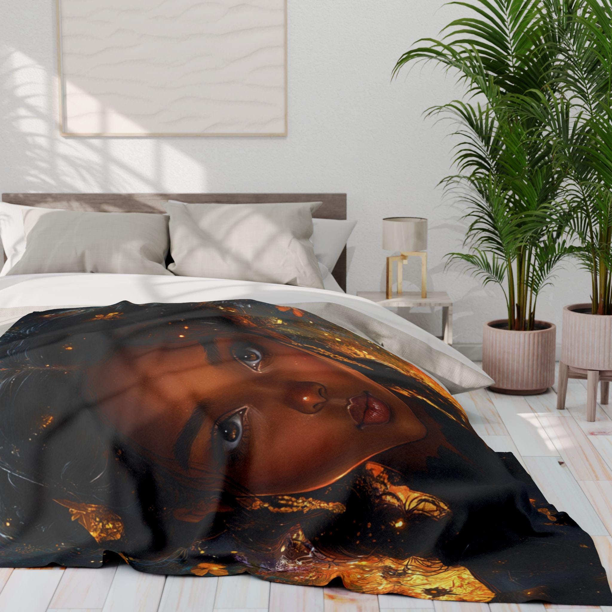 Parody Bohemian Arctic Fleece Throw: Cozy, Colorful Art Blanket for Home Decor & Gifting