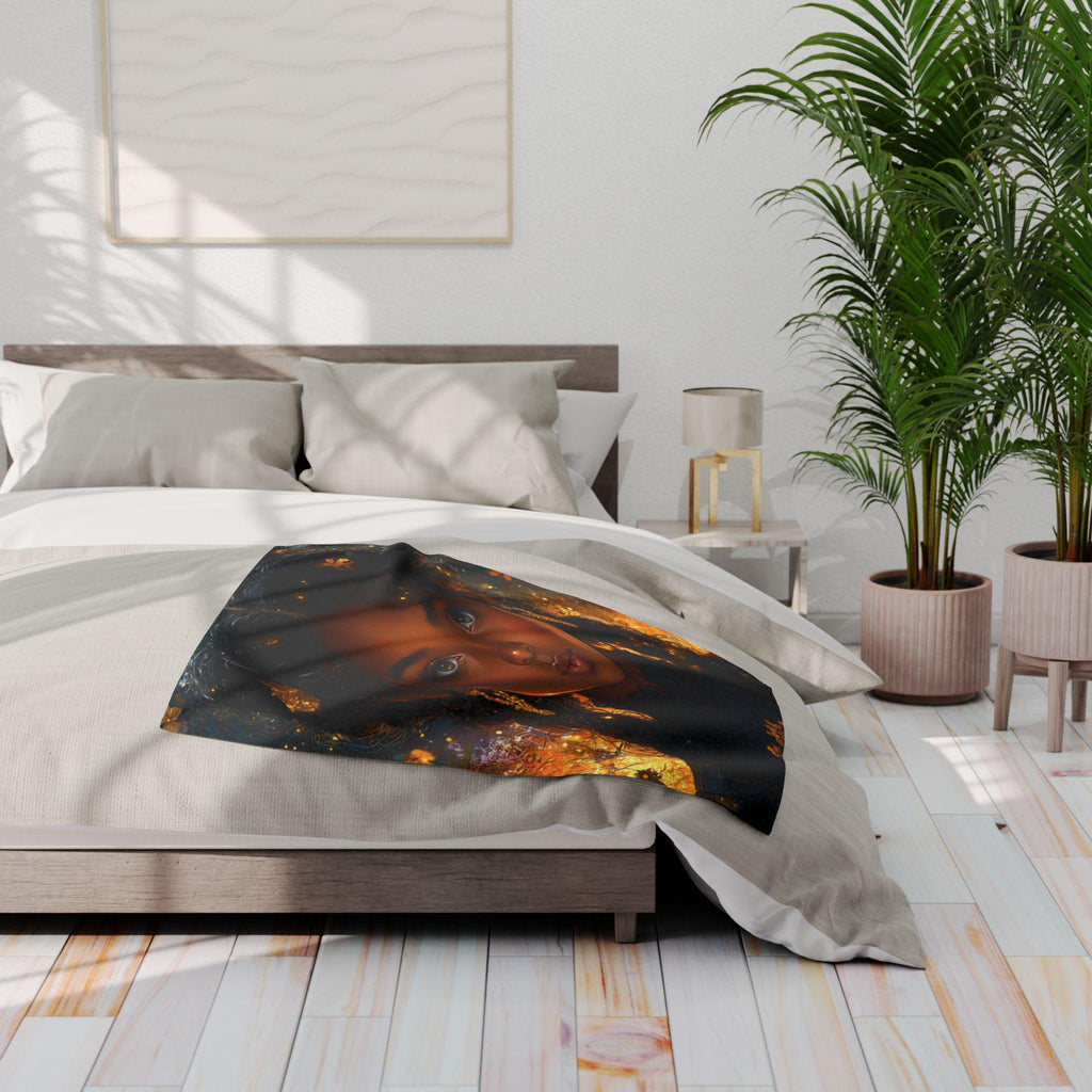 Parody Bohemian Arctic Fleece Throw: Cozy, Colorful Art Blanket for Home Decor & Gifting