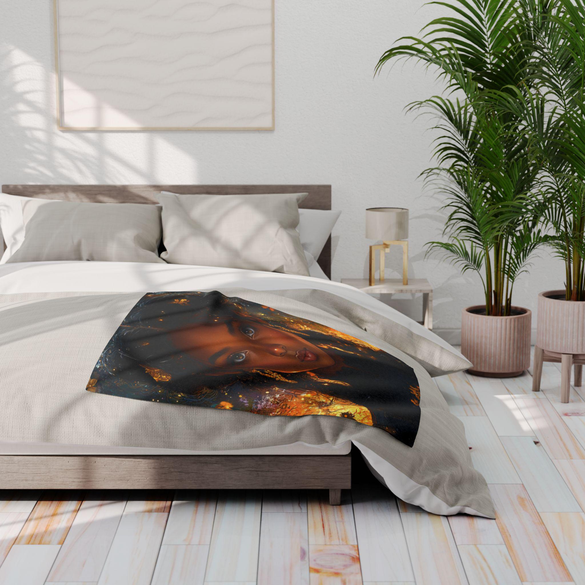 Parody Bohemian Arctic Fleece Throw: Cozy, Colorful Art Blanket for Home Decor & Gifting