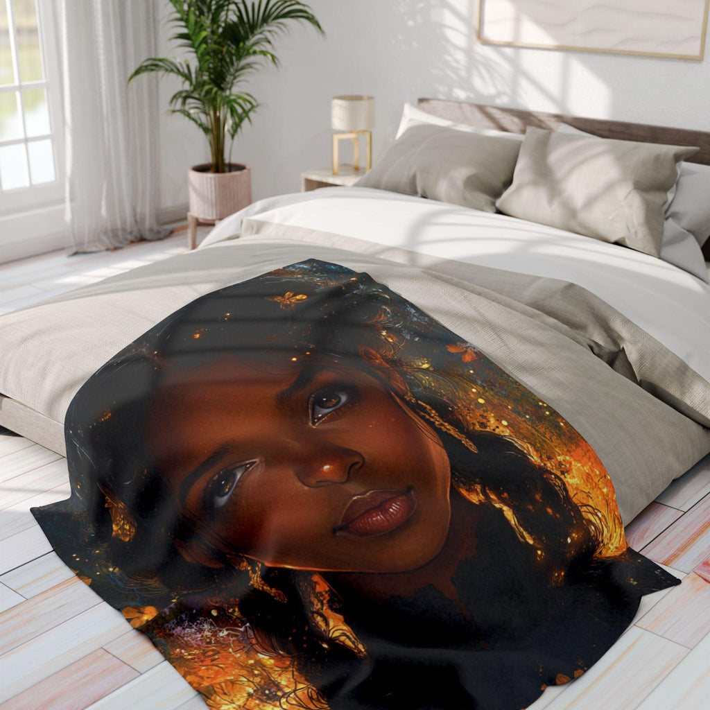 Parody Bohemian Arctic Fleece Throw: Cozy, Colorful Art Blanket for Home Decor & Gifting