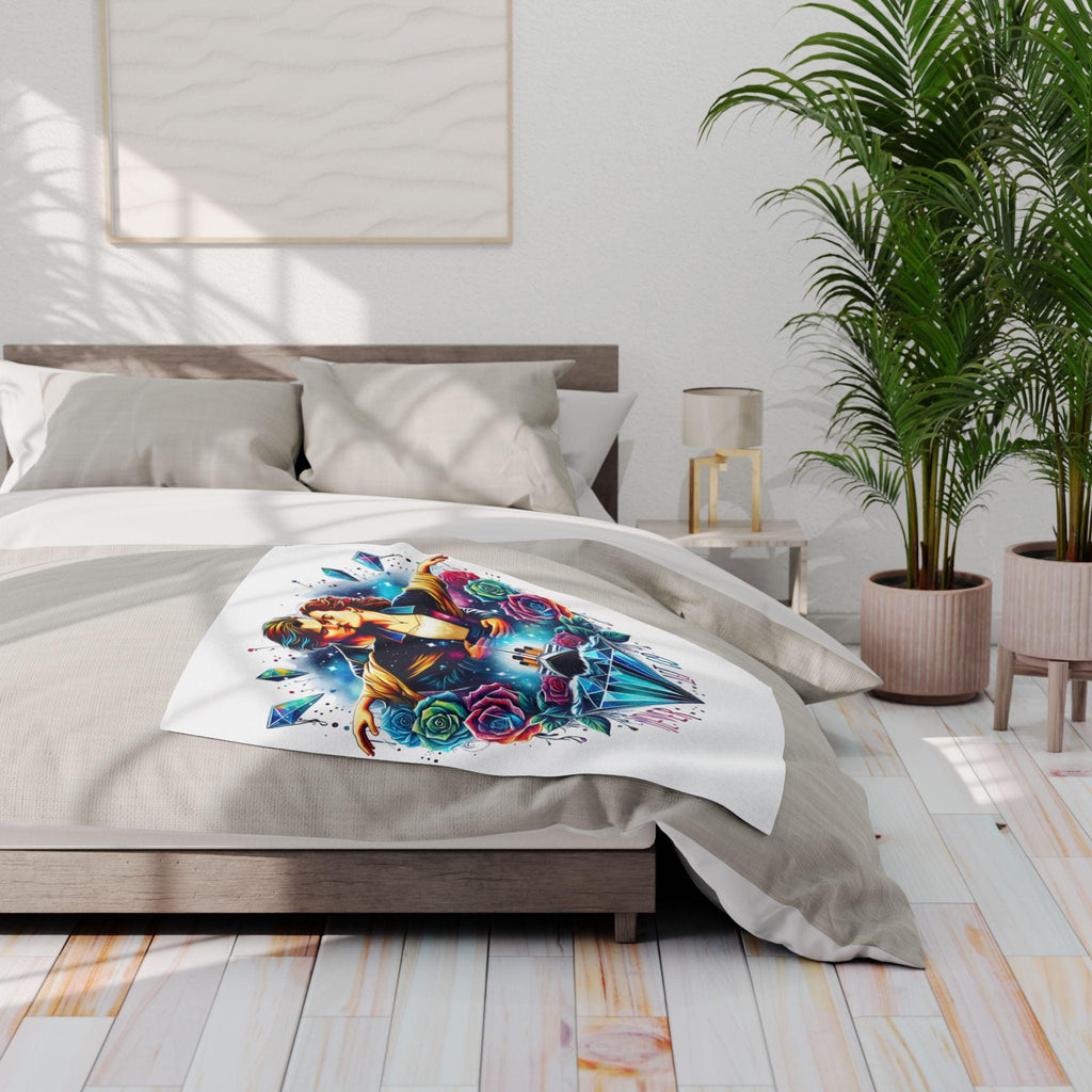 Parody Titanic Romance Fleece Throw: Cozy Movie-Inspired Decor for Bedroom, Valentine's Gift