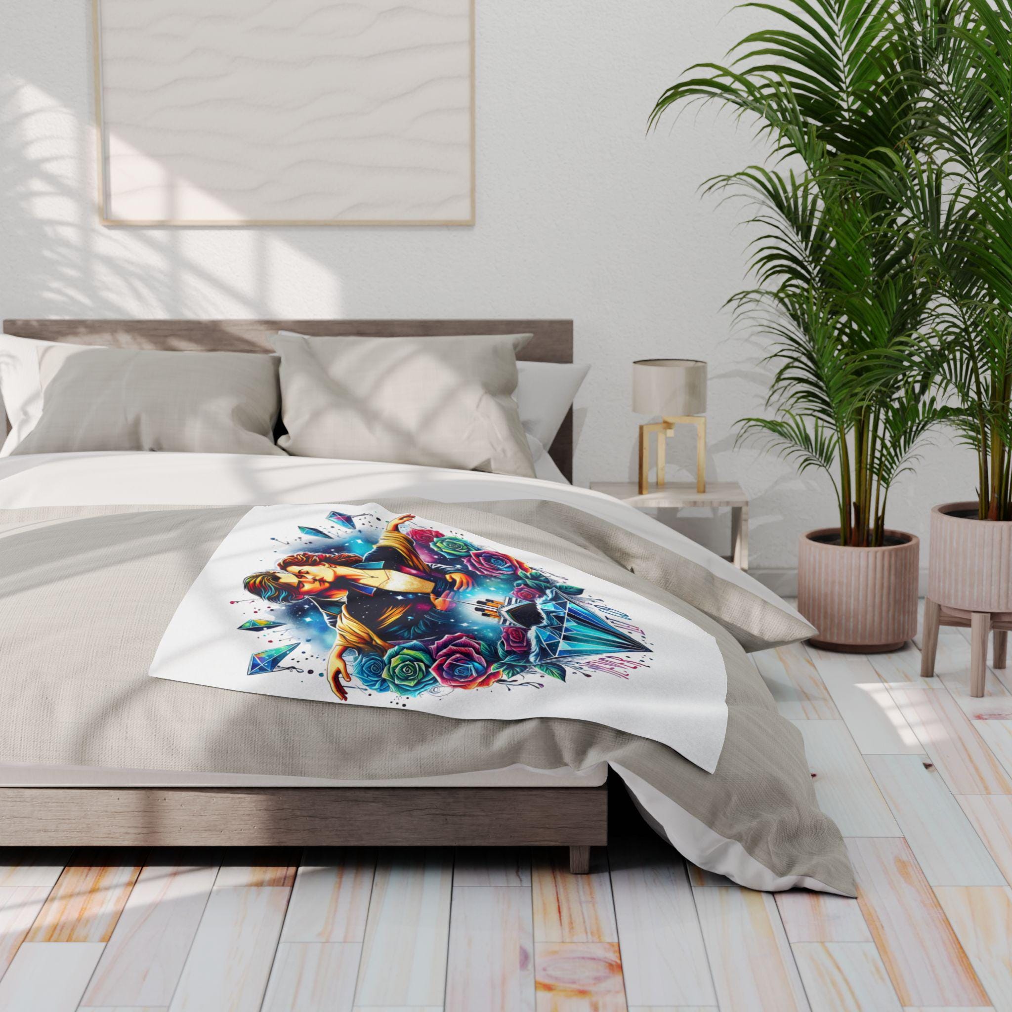 Parody Titanic Romance Fleece Throw: Cozy Movie-Inspired Decor for Bedroom, Valentine's Gift