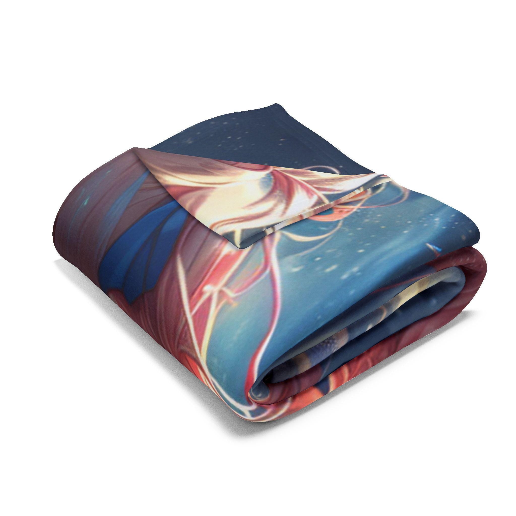 Anime Girl Arctic Fleece Blanket: Dreamy Cozy Throw