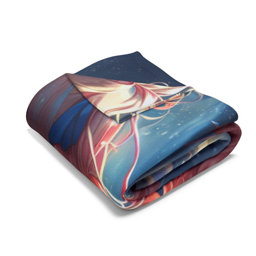 Anime Girl Arctic Fleece Blanket: Dreamy Cozy Throw