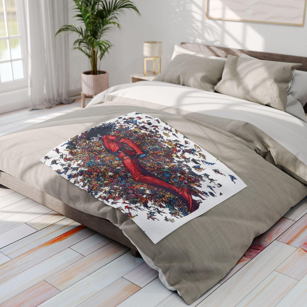 King of Pop Fleece Blanket: Black Excellence Arctic Throw