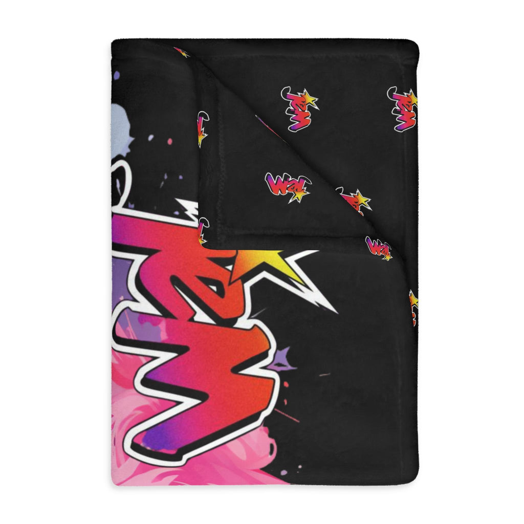 Jem and the Holograms Velveteen Blanket: 80s Cartoon Throw, Personalizable