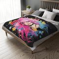 Jem and the Holograms Velveteen Blanket: 80s Cartoon Throw, Personalizable