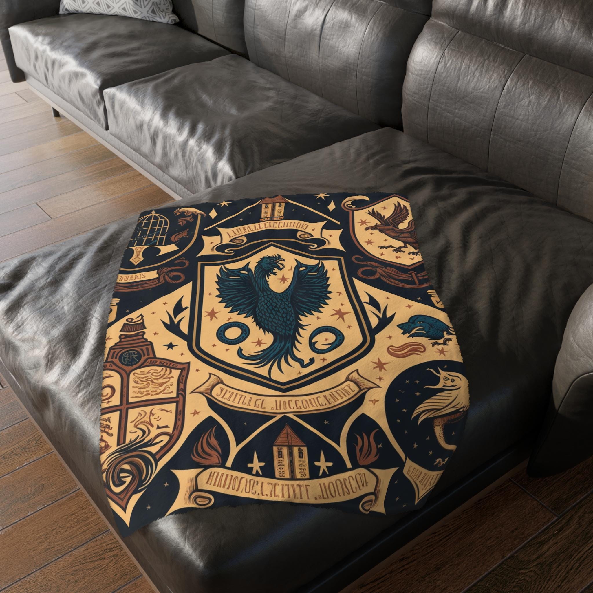 Enchanted Castle Velveteen Throw Blanket: Magical Microfiber Fantasy Decor for Cozy Home