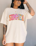 Parody Retro Summer Unisex Cotton T-Shirt: Fun Beach Vacation Tee, Casual Trendy Beachwear Gift