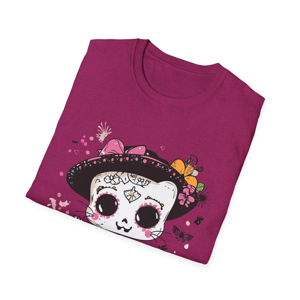 Parody Vintage Day of the Dead Skull Tee - Halloween Costume Festival Wear Cute Skeleton Fall Fashion Unisex Shirt