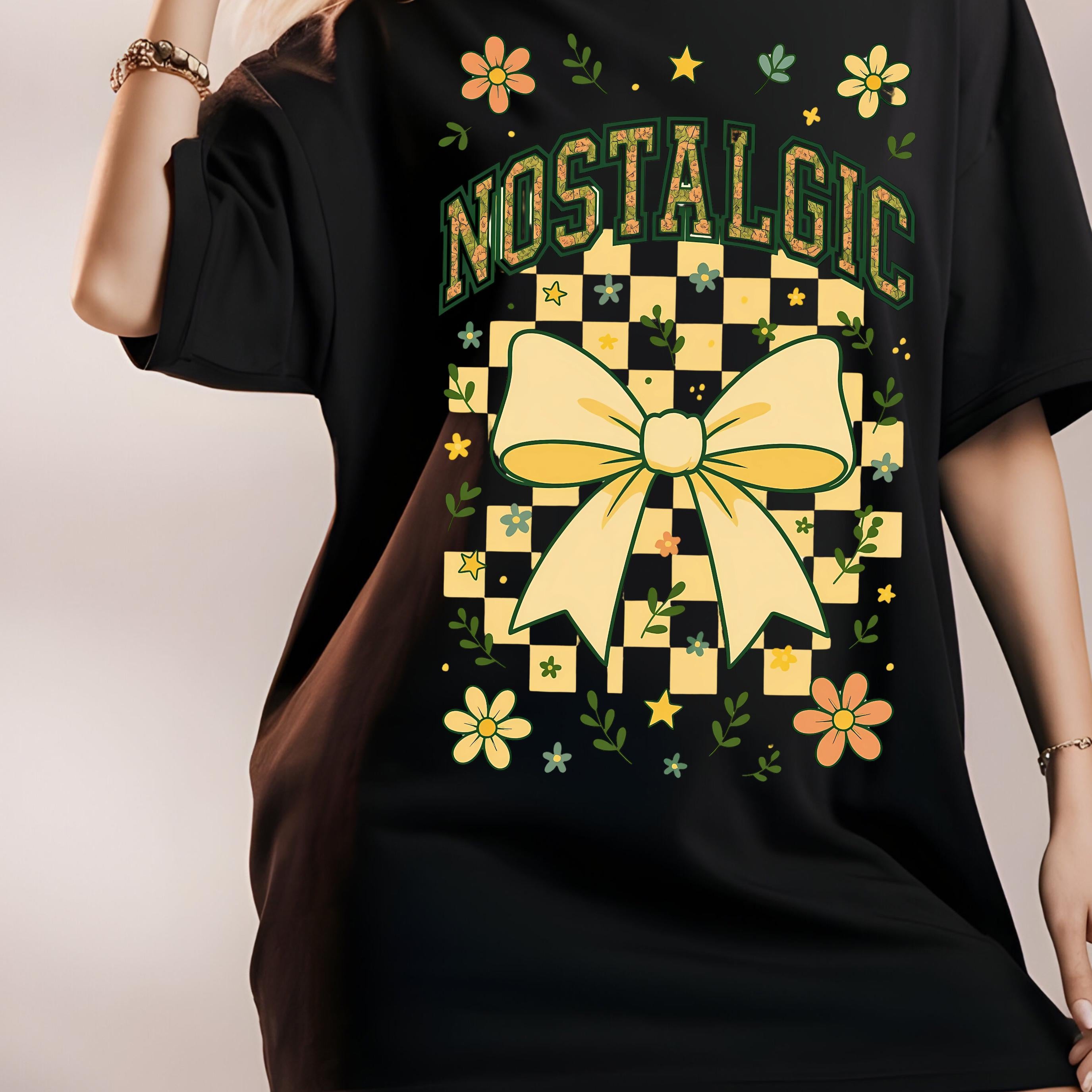 Nostalgic Floral T-Shirt: Vintage Style Unisex Tee