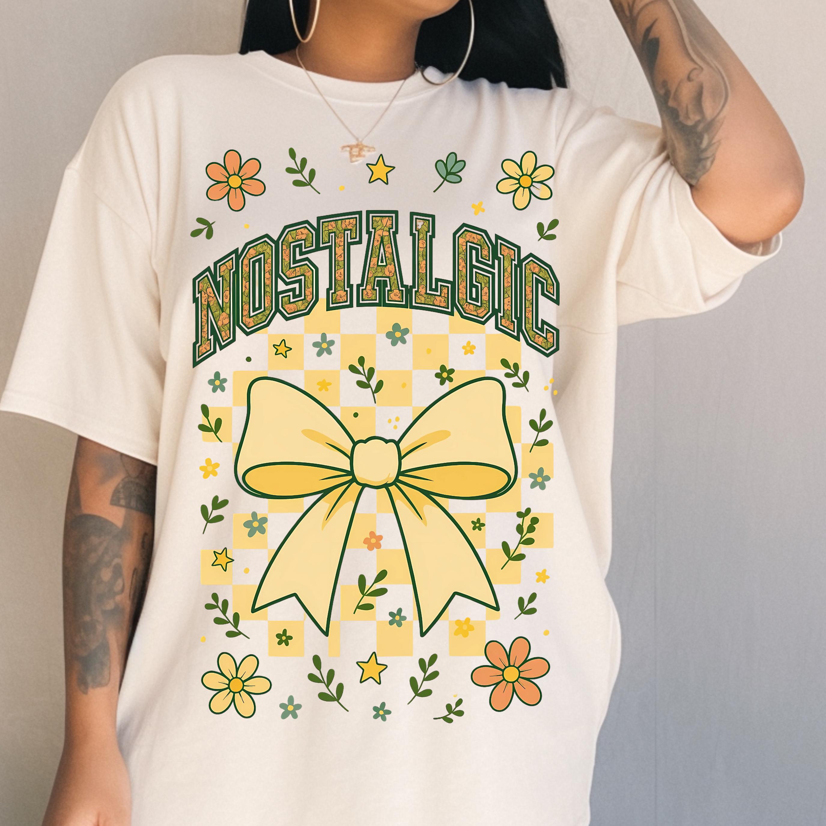 Nostalgic Floral T-Shirt: Vintage Style Unisex Tee