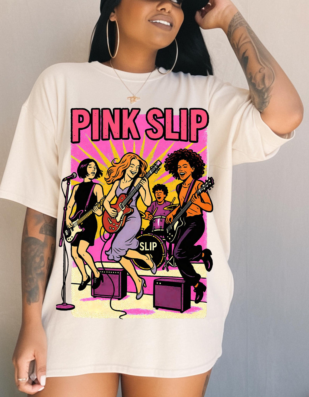 Retro Band T-Shirt: Unisex Garment-Dyed Rock Music Tee