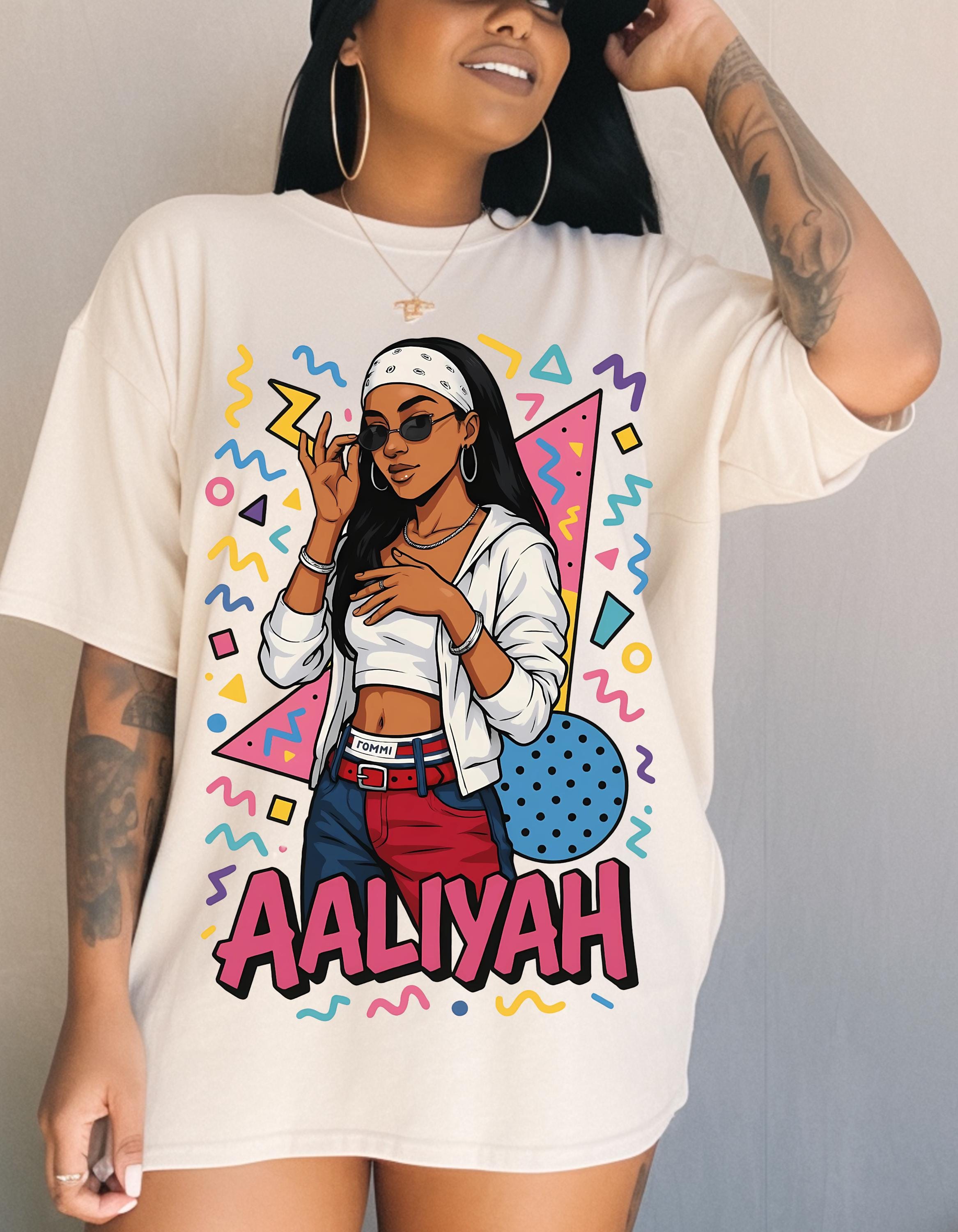 Vintage Aaliyah Graphic Tee: 90s R&B Icon Throwback Shirt, Retro Music Nostalgia Fashion