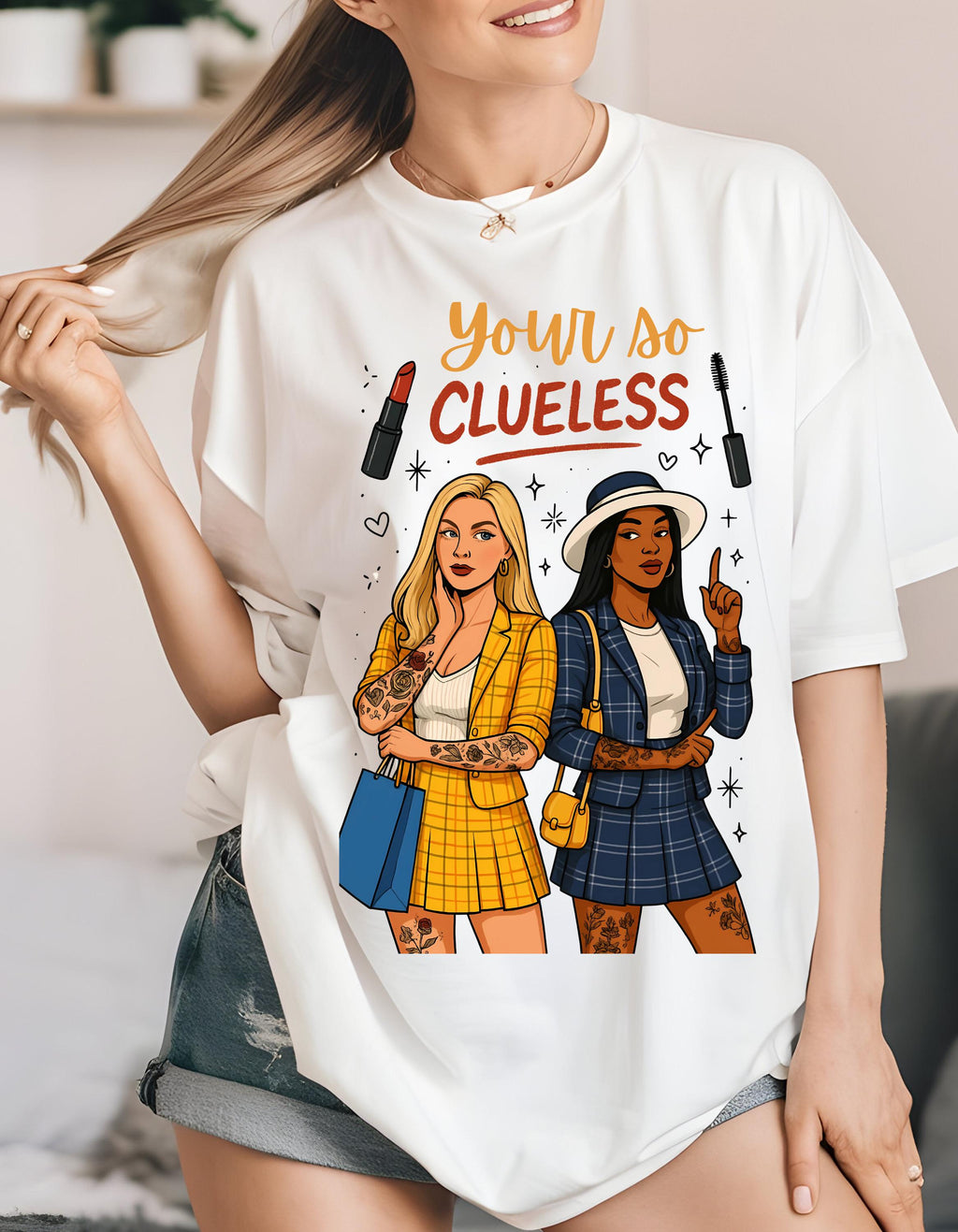 Clueless Graphic Tee | 90s Parody Fashion T-Shirt
