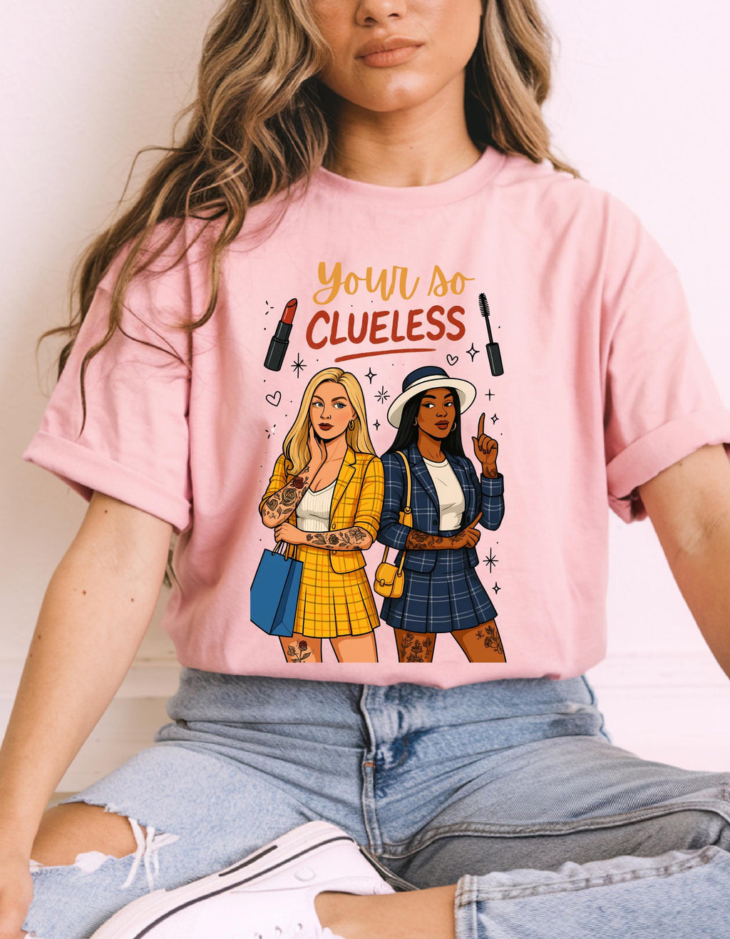 Clueless Graphic Tee | 90s Parody Fashion T-Shirt