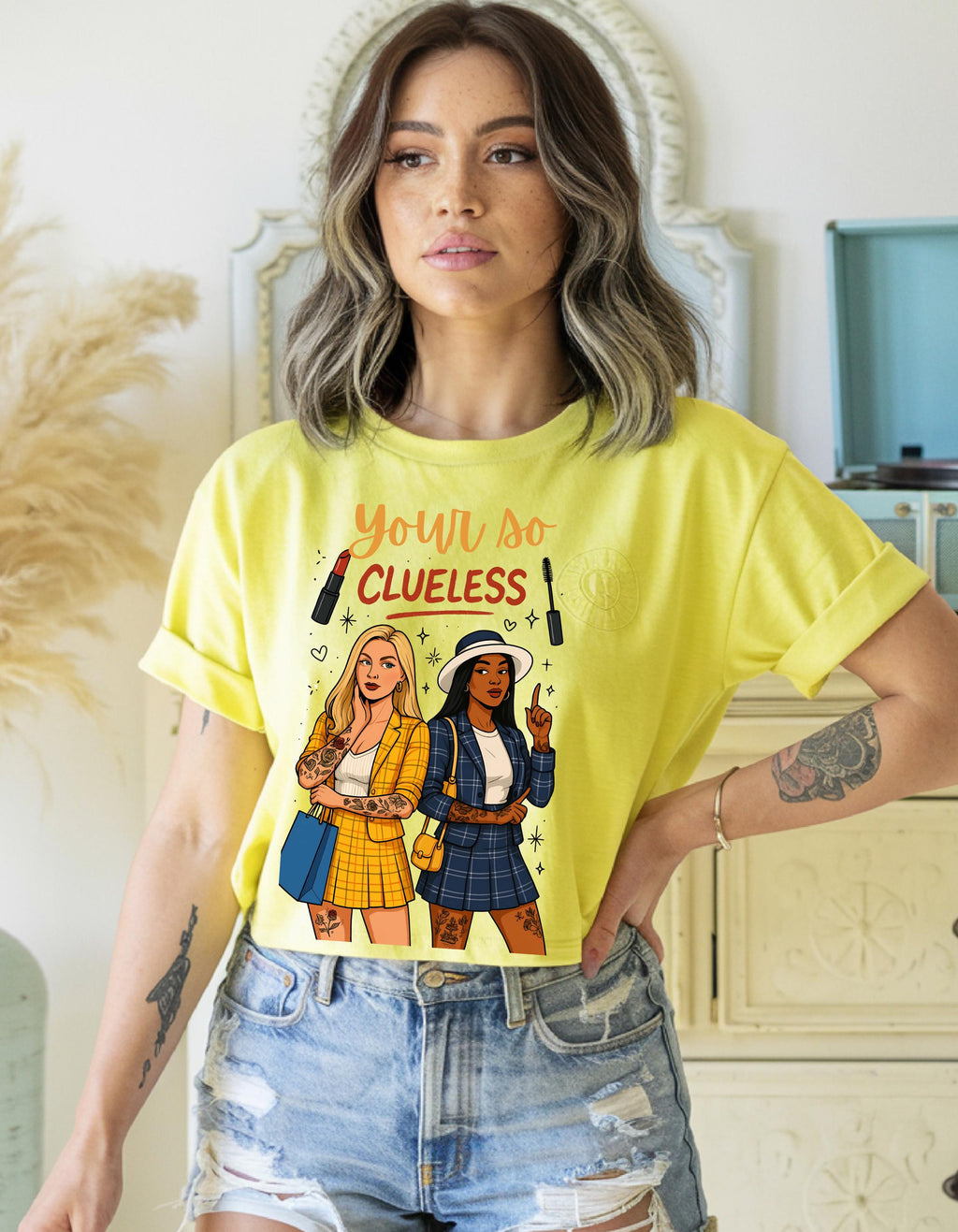 Clueless Graphic Tee | 90s Parody Fashion T-Shirt