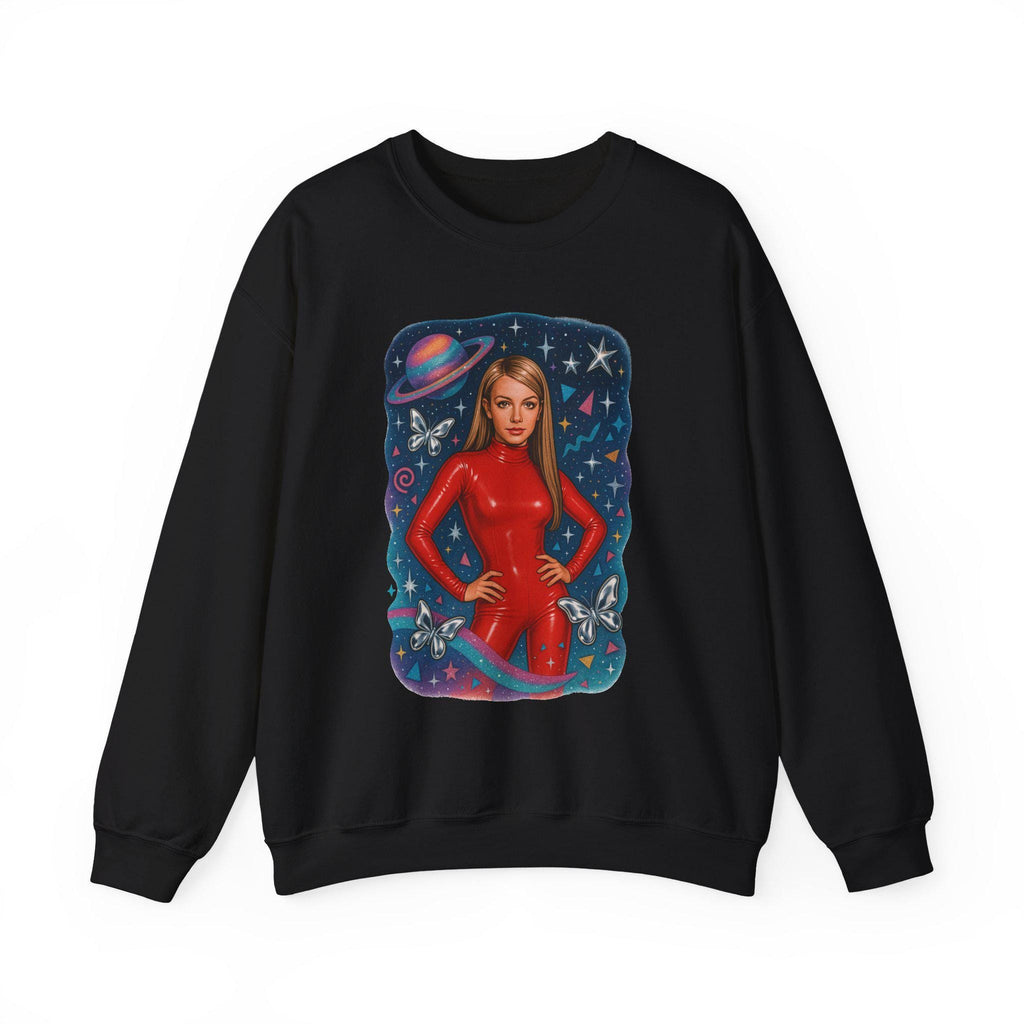 Parody Retro Cosmic Dreamer Crewneck: Unisex Space Art Sweatshirt for Cozy Fashion Lovers