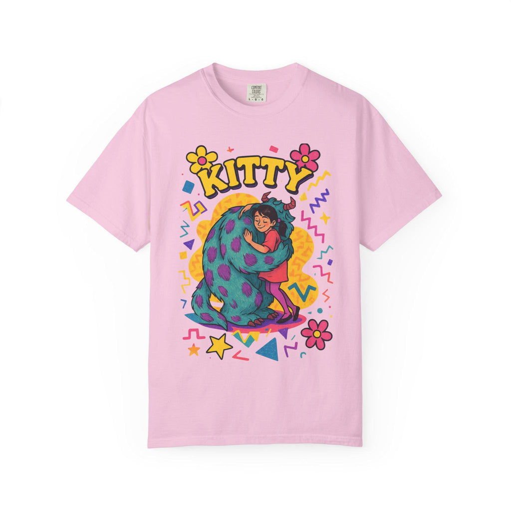Parody Whimsical Kitty Graphic Tee: Fun Cat Lover Gift for Festivals, Birthdays & Cozy Days