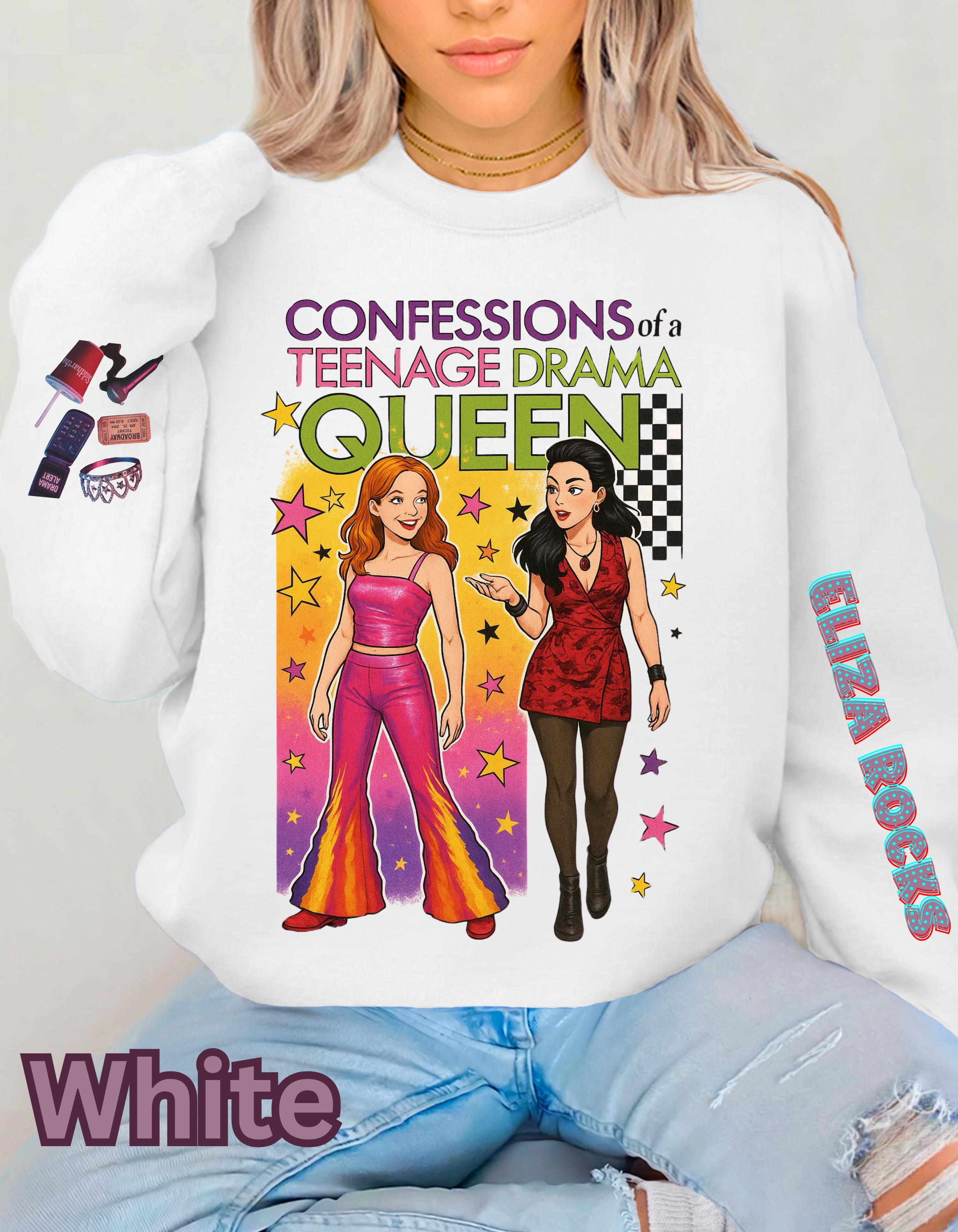 Parody Teenage Drama Queen Sweatshirt: Fun Crewneck for Teens