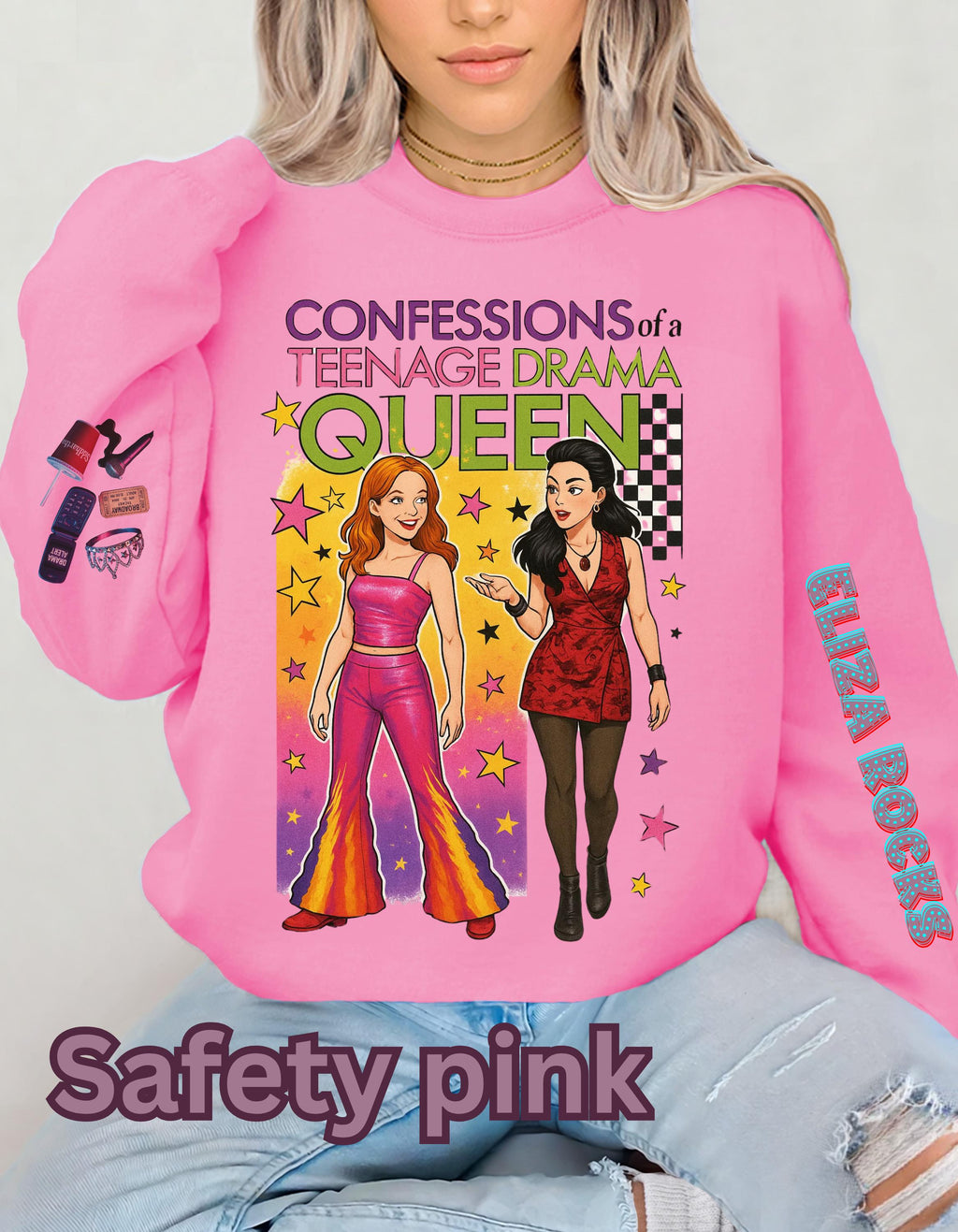 Parody Teenage Drama Queen Sweatshirt: Fun Crewneck for Teens