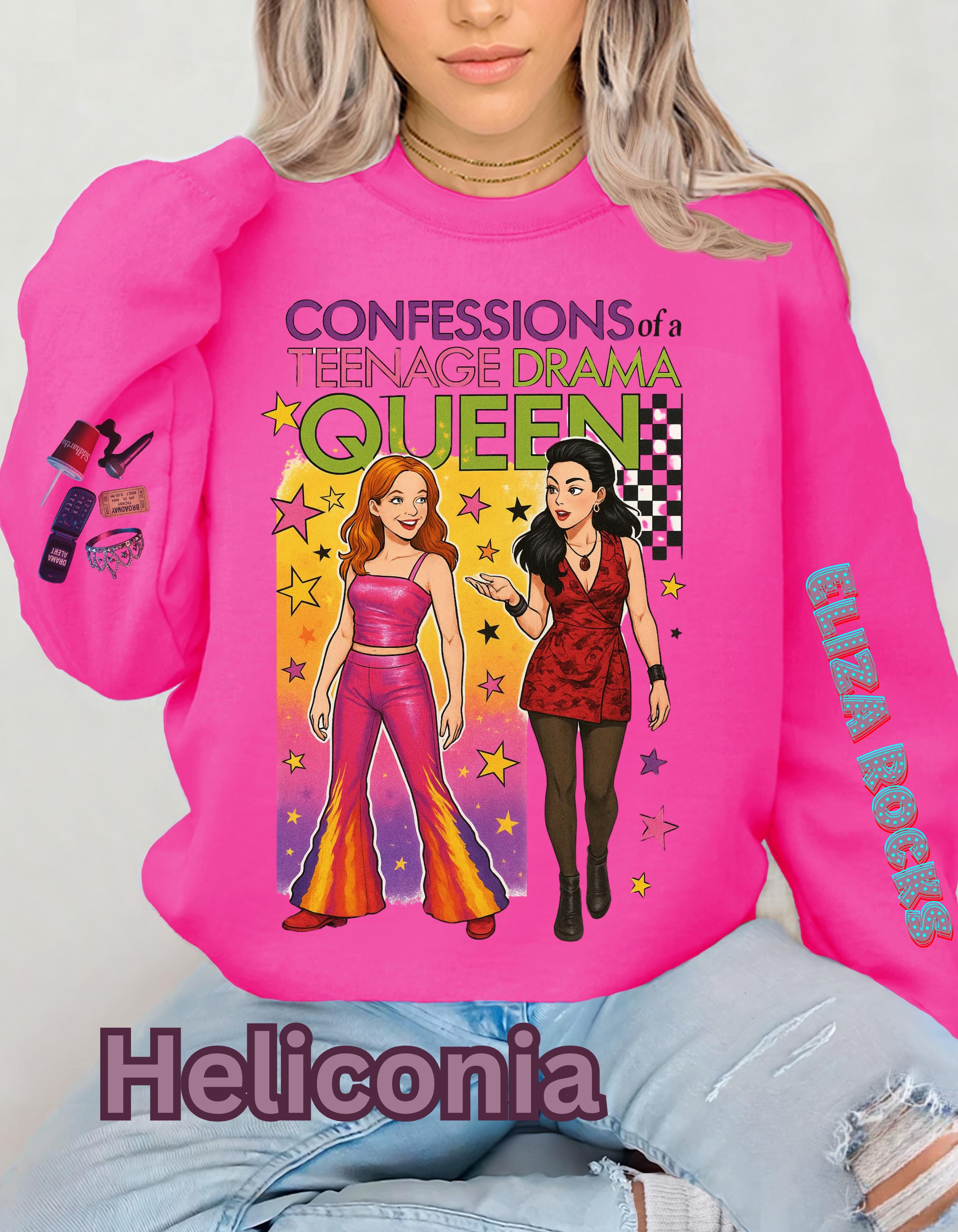 Parody Teenage Drama Queen Sweatshirt: Fun Crewneck for Teens