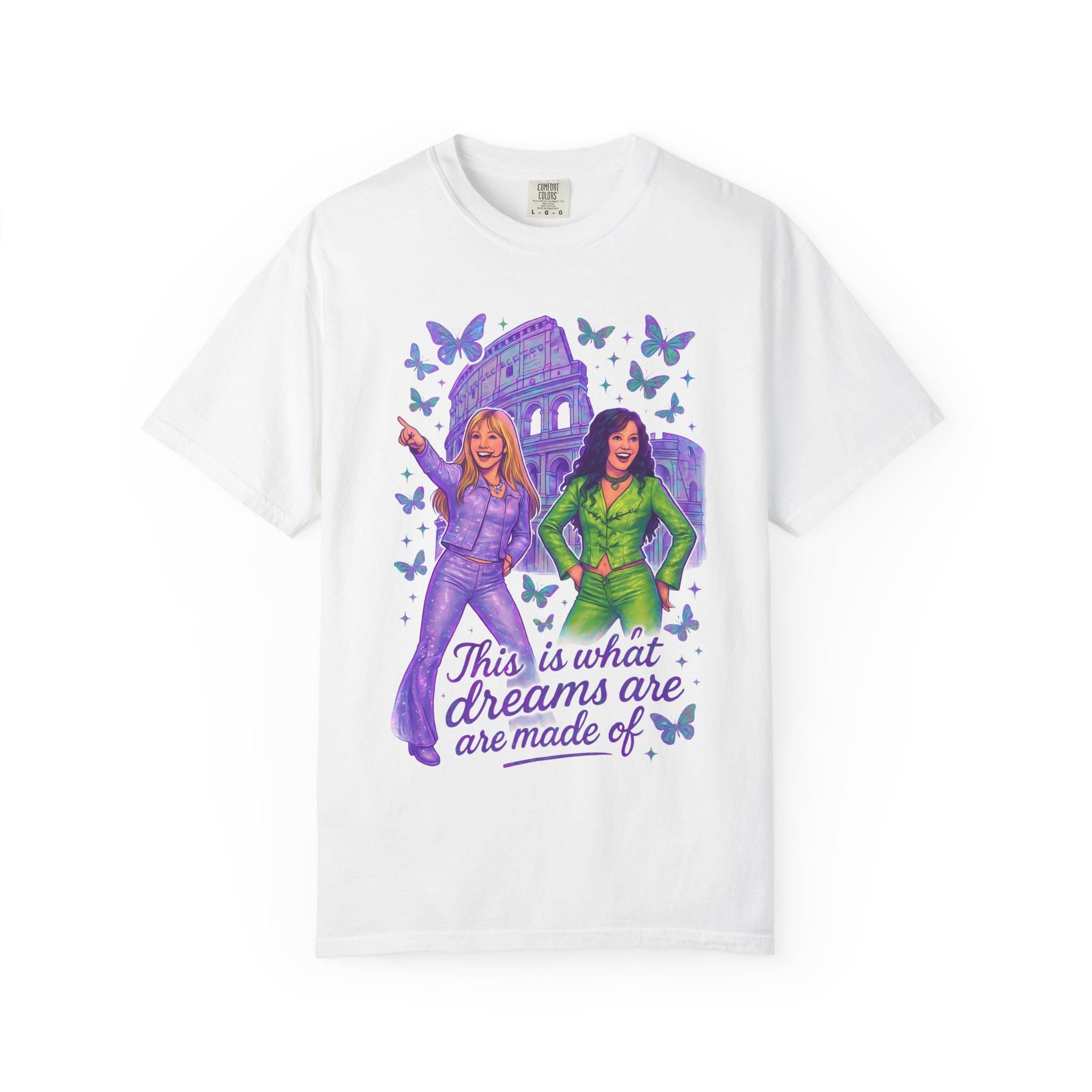 Dreamy Butterfly Graphic Tee: Unisex Retro Style Cotton T-Shirt