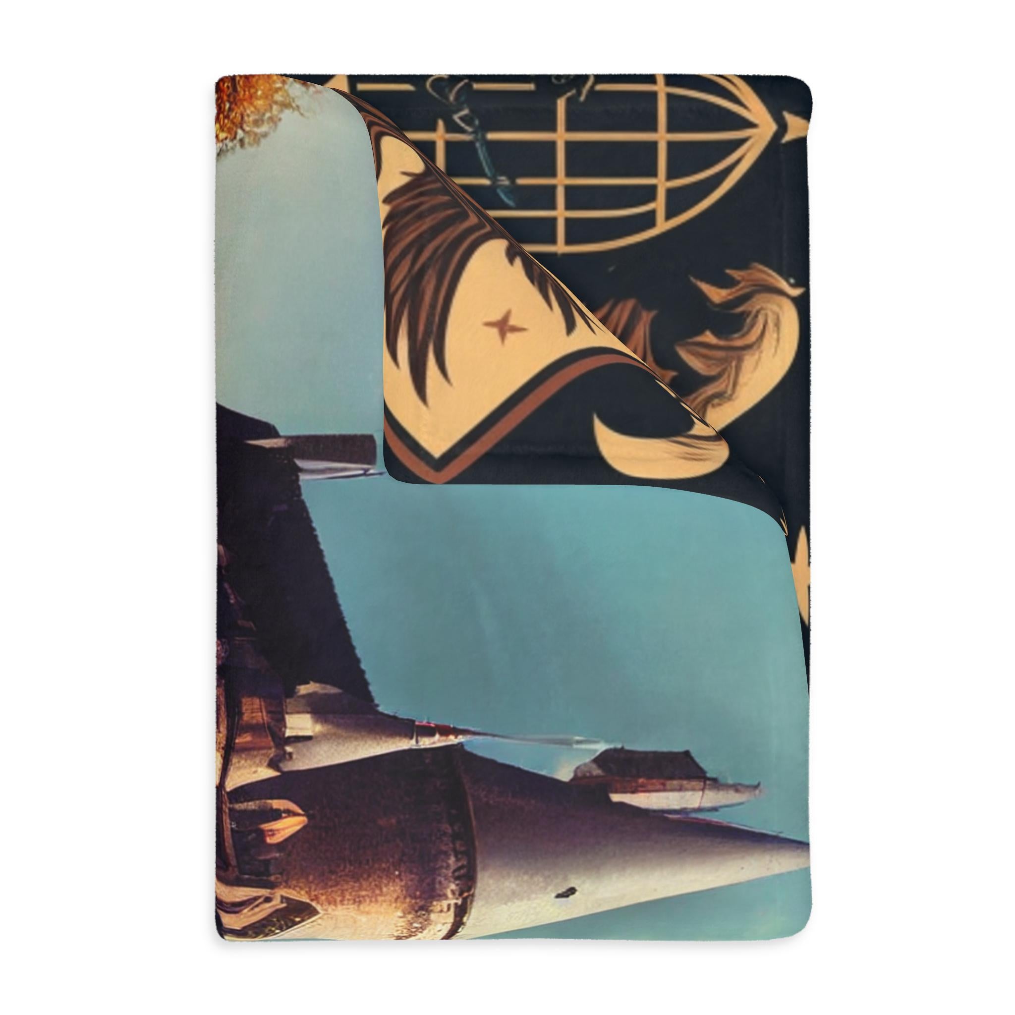 Enchanted Castle Velveteen Throw Blanket: Magical Microfiber Fantasy Decor for Cozy Home