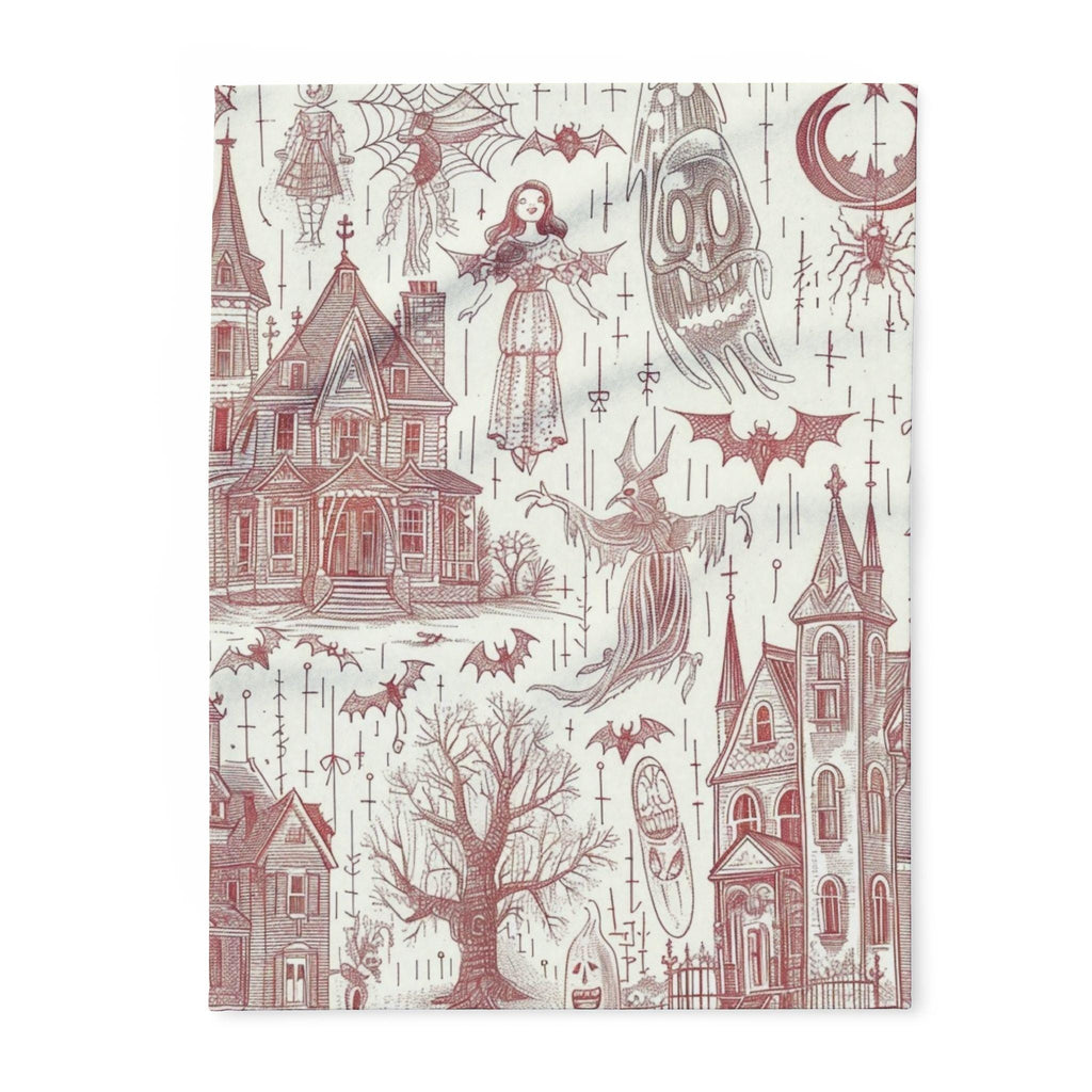 Parody Halloween Fleece Blanket: Spooky Throw for Cozy Nights