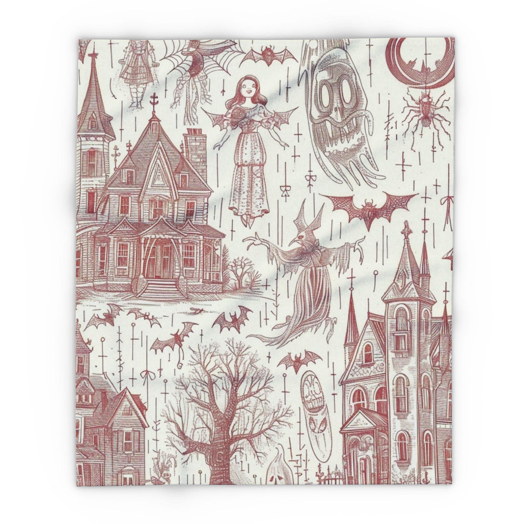 Parody Halloween Fleece Blanket: Spooky Throw for Cozy Nights