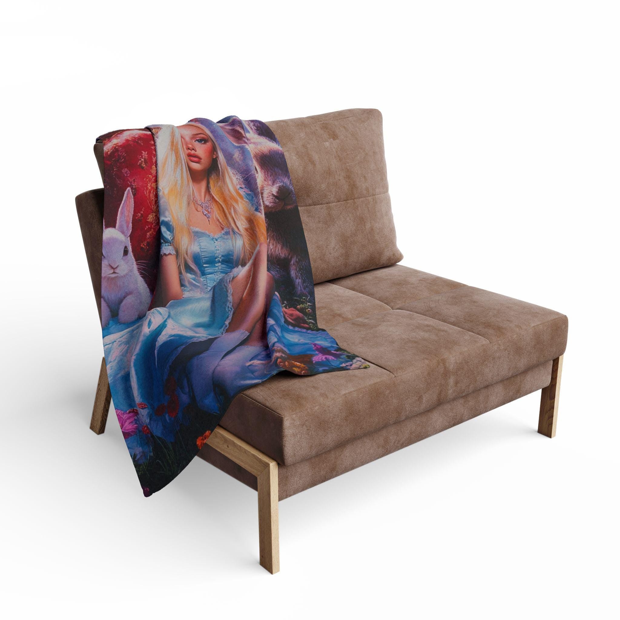 Whimsical Fairy Tale Fleece Blanket: Cozy Arctic Decor